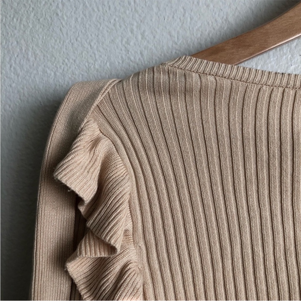 Tularosa Ruffle Wrap Cardi Top - Picture 10 of 16